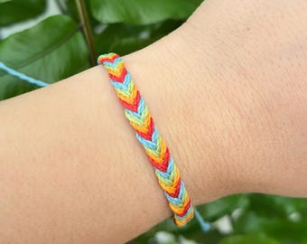 Panromantic pride flag bracelet, pan romantic fishtail armband for pride march for her or him