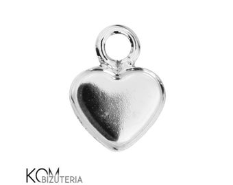 Silver 925 for Swarovski 2808 6 mm heart bail, pendant W 65 (1 piece)