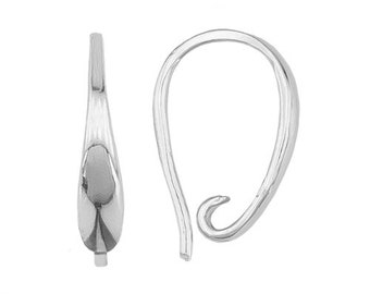 Silver 925 open ear wire earring kh 25 (1 pair)