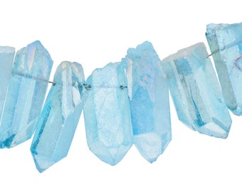 Raw crystal, natural quartz, blue, about 3.5 cm (1 piece)