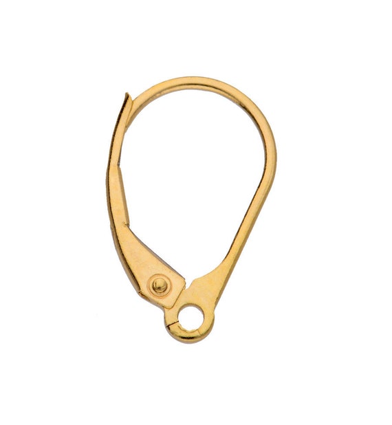 585 Gold 14k Leverback Earring 14 Karat KG1 (1 Pair)