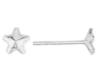 Silver 925  stud earring for Swarovski 4745 5mm star KH21 (1 pair)