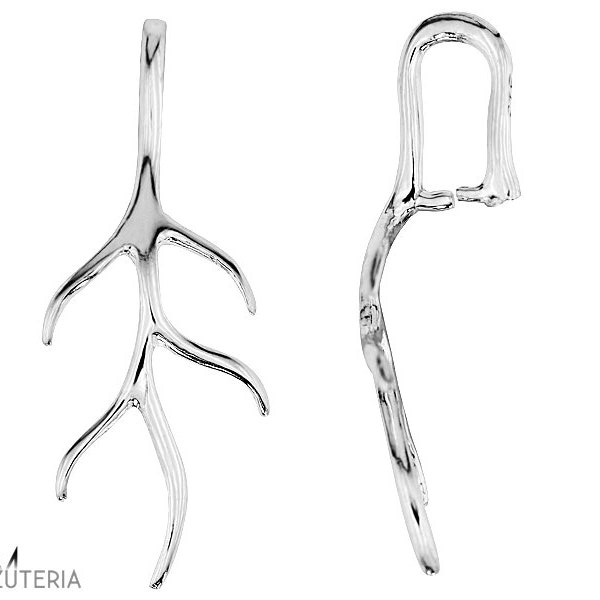 Silver 925 bail (pendant) - branch w 96 (1 piece)