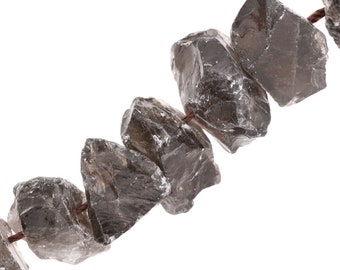 Raw crystal, natural smoky quartz, black 10-15 mm (1 piece)