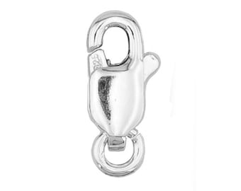 6 Pieces Beadalon Swivel Lobster Clasps 14mm Silver Plated 