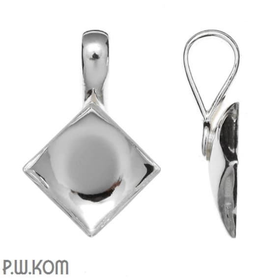 pendant Bail for Swarovski 4470 10 mm w 119 gold-plated silver