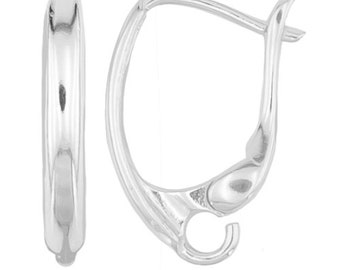 Silver 925 clasp earrings kz68 (1 pair)