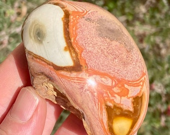 Polychrome Jasper One Side Polished Chunk - One Side Rough