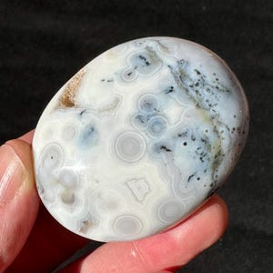 8th Vein Ocean Jasper Palm Stone