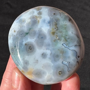 8th Vein Ocean Jasper Palm Stone