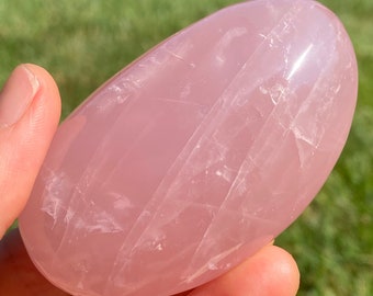 Rose Quartz Palm Stone