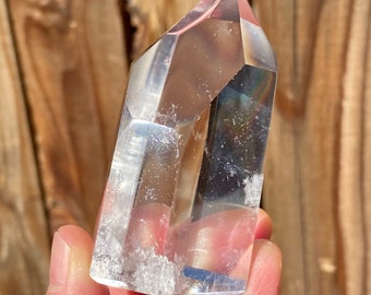 Standing Clear Quartz Crystal Point