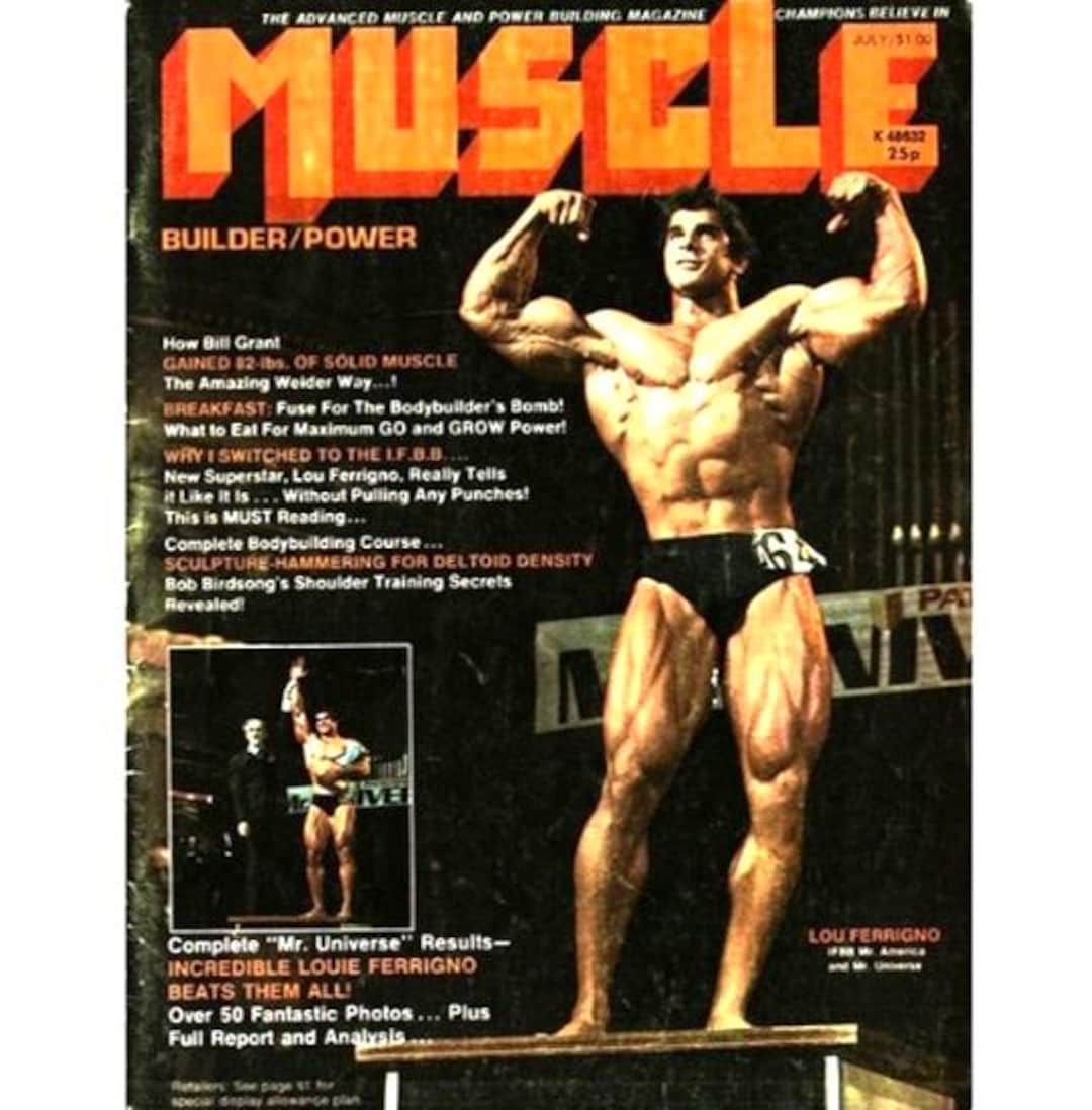 Muscle Builder and Power Magazine, July, 1974: Lou Ferrigno Cover ...