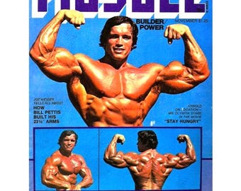 Muscle Builder and Power Magazine, November, 1975: Arnold Schwarzenegger Cover (Digital Download)