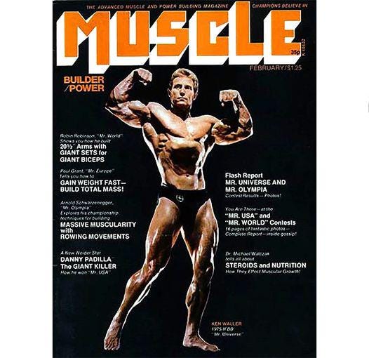 Muscle Builder and Power Magazine: February 1976, Ken Waller Cover (Digital Download)
