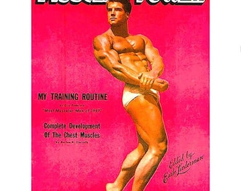 Muscle Power Magazine, oktober 1947: Steve Reeves-cover (digitale download)