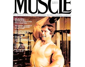 Arnold Schwarzenegger Muscle Builder Magazine, July 1976 (Digital Download)