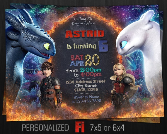 How To Train Your Dragon Invitation Night Fury Dragon Etsy How To Train Your Dragon Invitation Night Fury Dragon Etsy