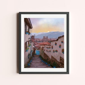 Cusco Peru Art Print | Plaza de Armas Travel Poster