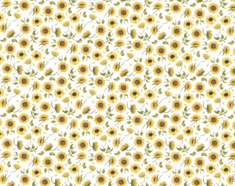 Sunflower Gift Wrapping Paper | Yellow Flower Print Birthday Celebration Party | Floral Gift Wrap