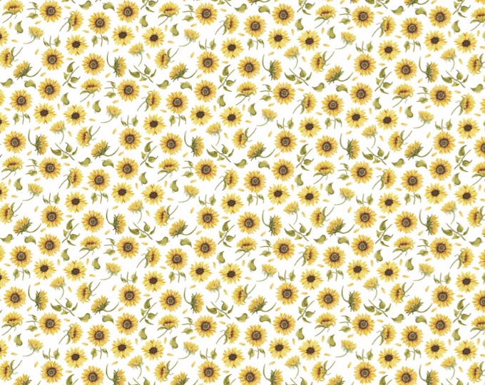 Sunflower Gift Wrapping Paper Yellow Flower Print Birthday Celebration