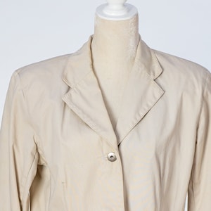 Vintage A Line Anne Klein Tan Equestrian Blazer Jacket - Long Coat