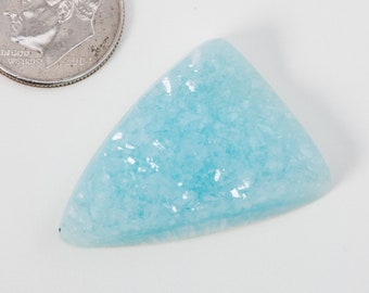 2.1インチ クリソコラ & クォーツ ドゥルージー - 45g ペルー 美しい