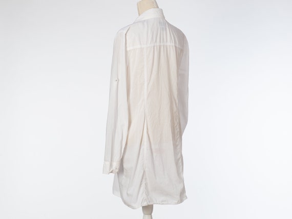 Vintage Shirt Dress Calvin Klein Jeans White Cove… - image 7