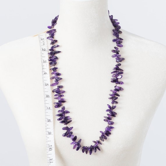 Necklace RIch Purple Natural Amethyst Briolettes … - image 3