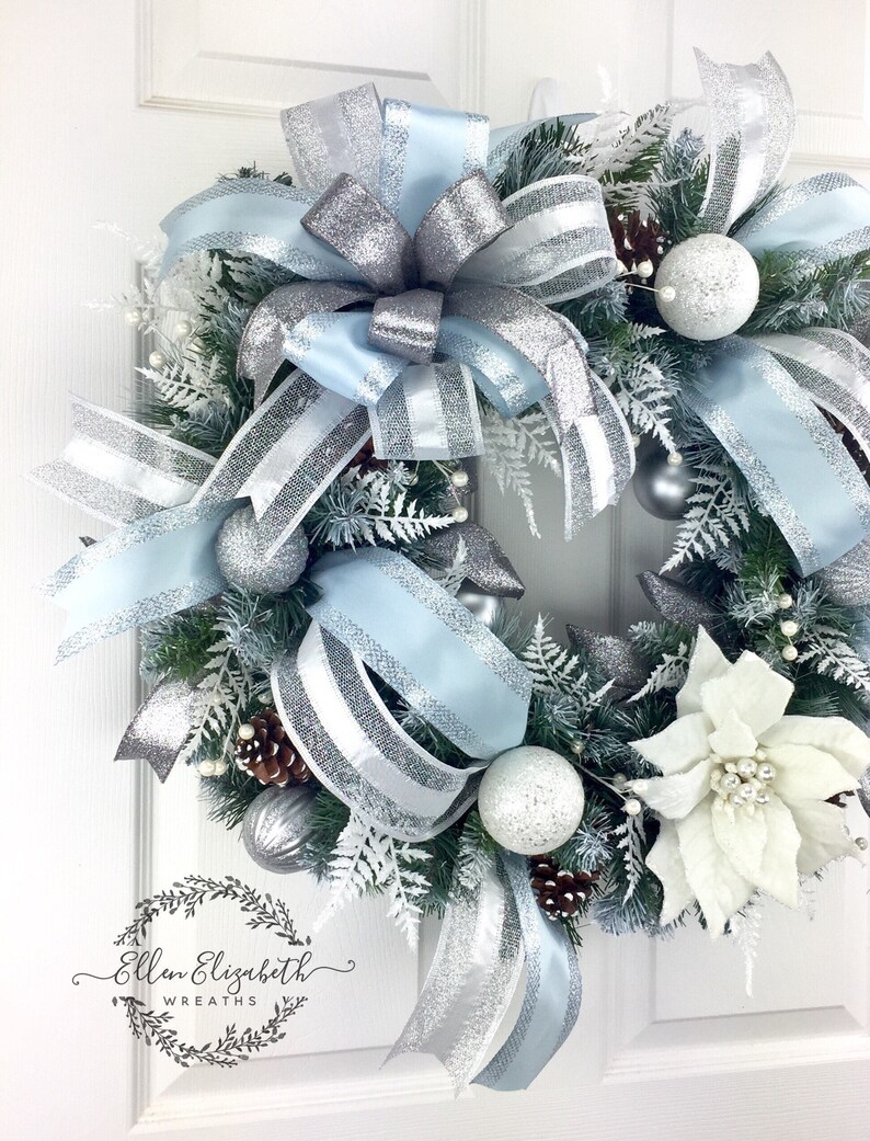 Christmas Wreaths for front door Elegant Christmas Wreaths Etsy