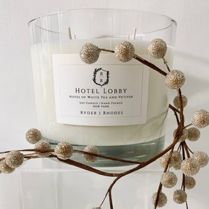Hotel | soy candle | spa | aesthetic | minimalist | gift | home decor | holiday | christmas | relaxing | luxury | fragrance