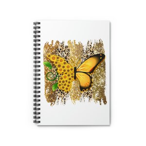 Split Butterfly Spiral Notebook - Ruled Line