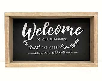 Wooden wedding welcome sign, Wooden Welcome Sign, Handmade signage for wedding, Handmade vintage wedding decoration