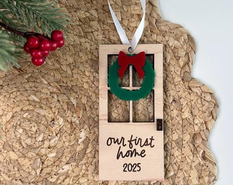 Our First Home Door Ornament