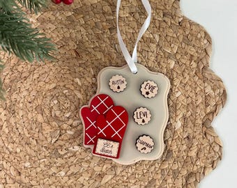 Family Oven Mitt Ornament
