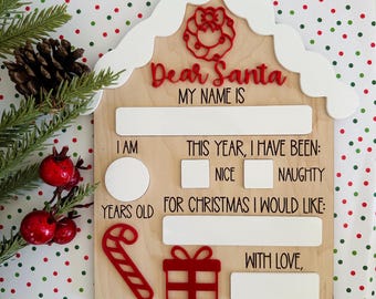 Dear Santa Gingerbread House