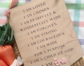 Faith Affirmations Wall Sign