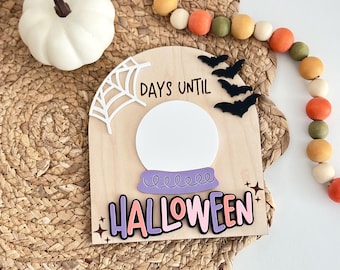 Halloween Countdown Sign | Days Until Halloween | Halloween Decor