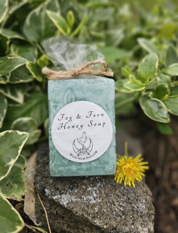 Fog Fern Honey Soap, Raw Honey, Vetiver, Cedarwood, Sage