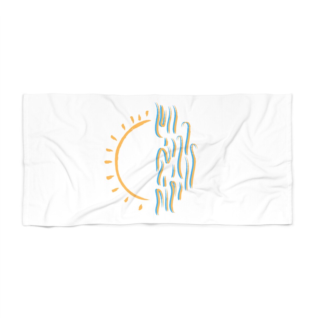 Round Beach Towel Tropical Vibe main image 1