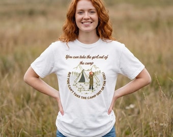 Campfire Girl T-Shirt: Comfort Colors Camping Tee