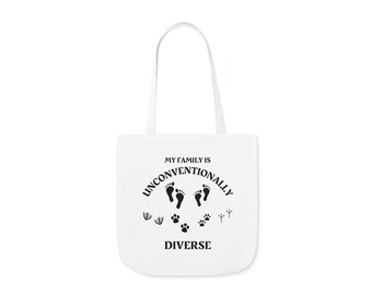 Unconventional Family Polyester Canvas Tote Bag (AOP)