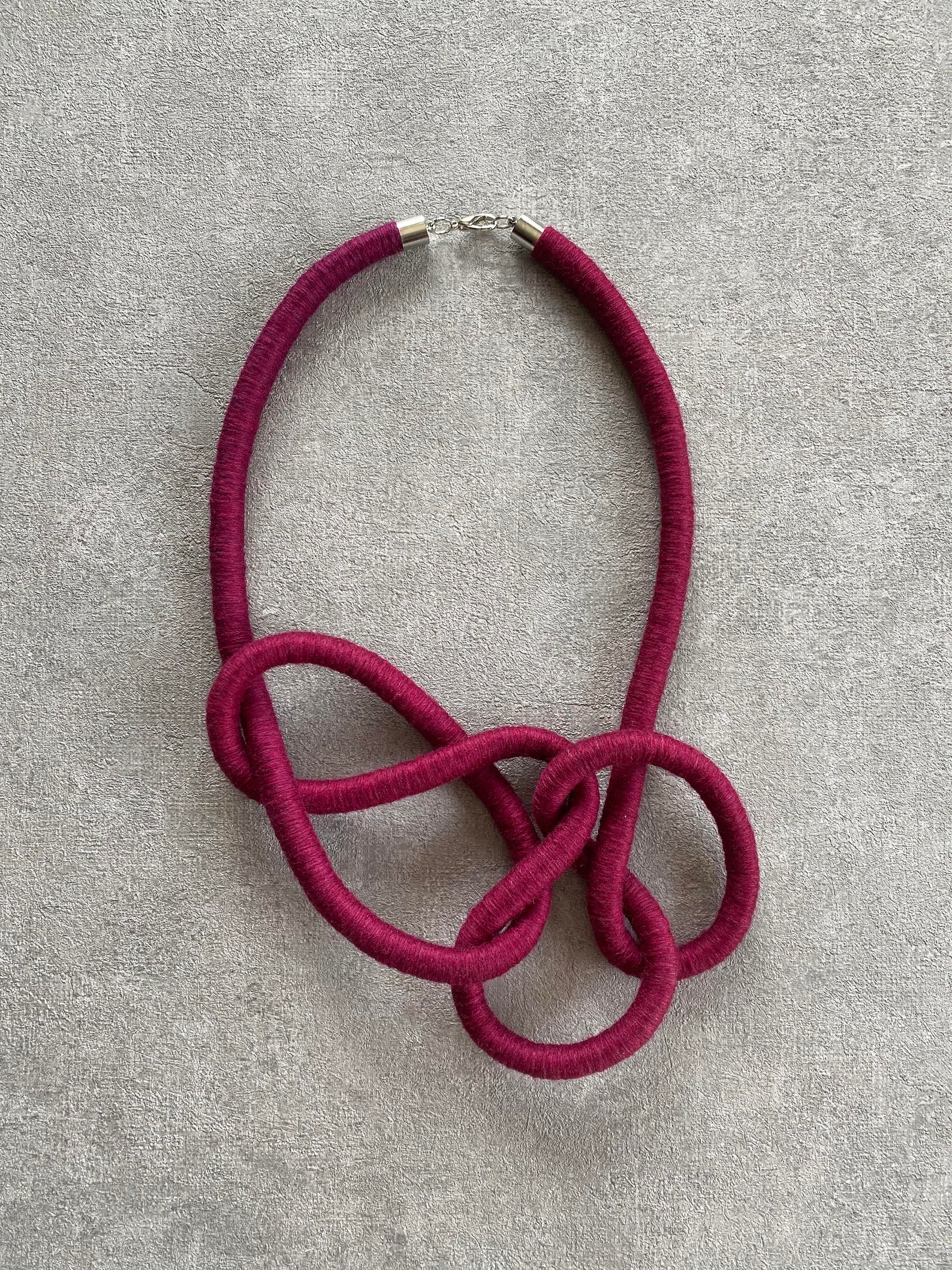 Nautical rope necklace Knot Rope necklace Textile necklace Etsy