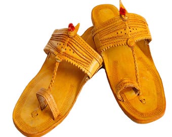 Men's Kolhapuri Leather chappals,Men's Handmade leather flats,Mens Kolhapuri shoes,leather slip on,genuine leather handmade flats for men