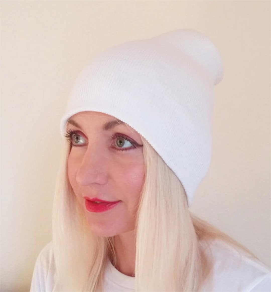 White Beanie, Beanie Hat, Beanies, Plain Hat, White Hat, Beanies for