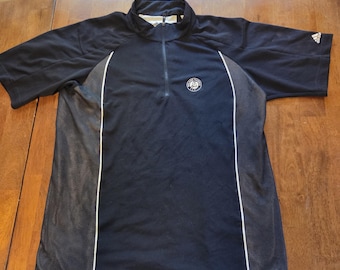 Polo Adidas Y-3 Roland Garros con cremallera y logotipo para tenis de hombre, talla mediana