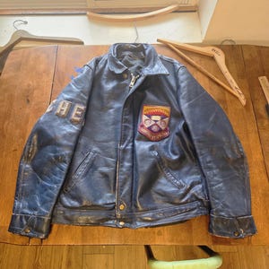 Vintage 1970s Western University Engineering Leather Varsity Jacket - Chemical Engineering - Men's M