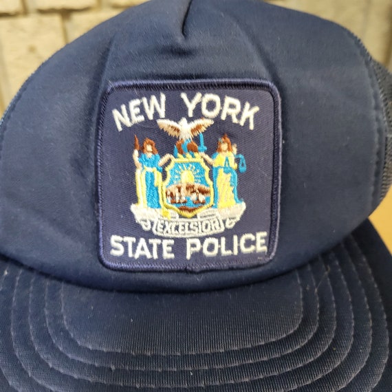 vintage new york state police hat trucker snapback - image 6