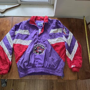 Vtg 1994 Toronto Raptors Starter Windbreaker Jacket Size Large - Founding Era
