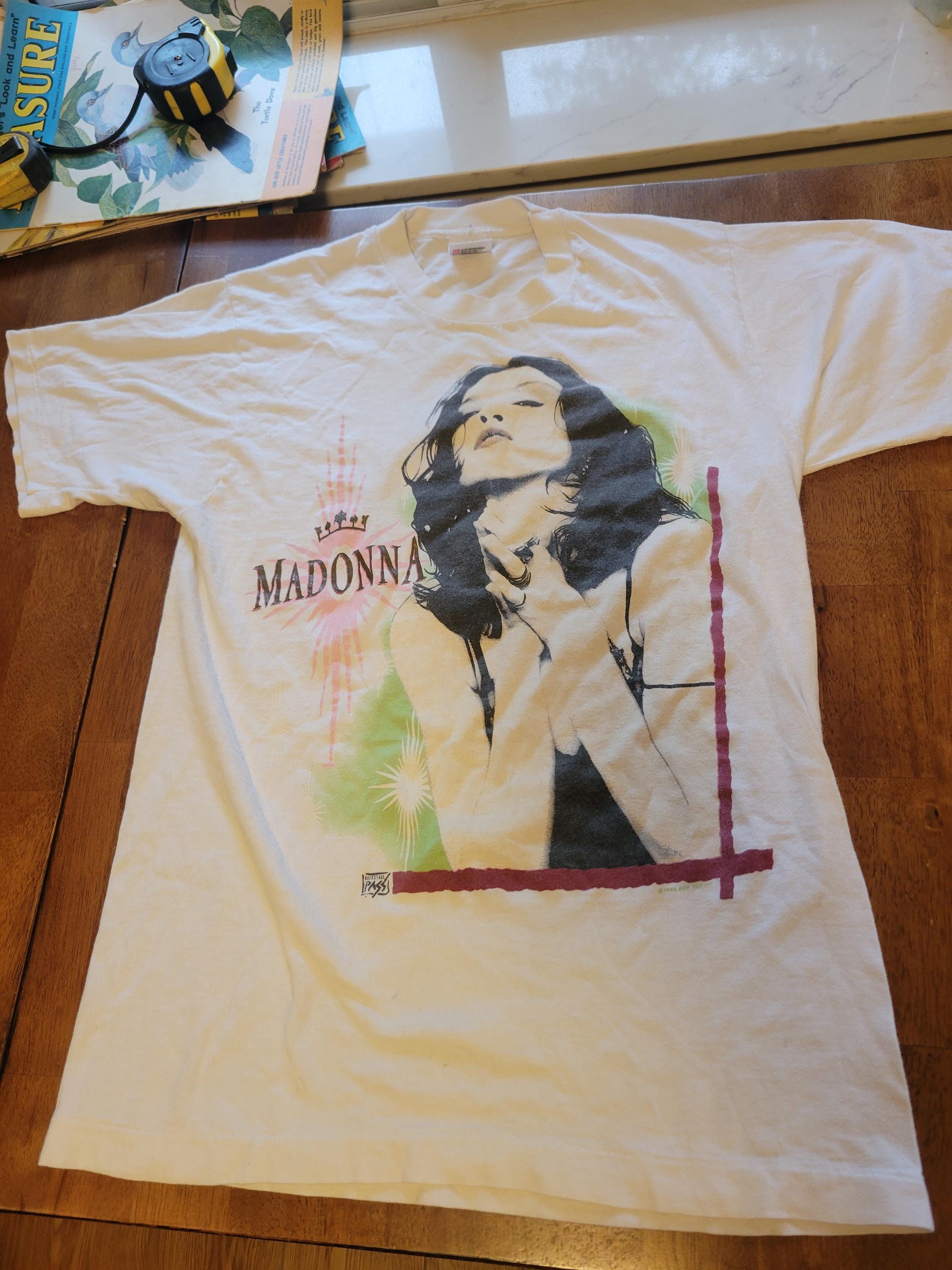 VINTAGE - 【80&#39;s】 MADONNA LIKE A PRAYER Tee 80s Madonna Like a Prayer Double-sided Pop Music T-shirt